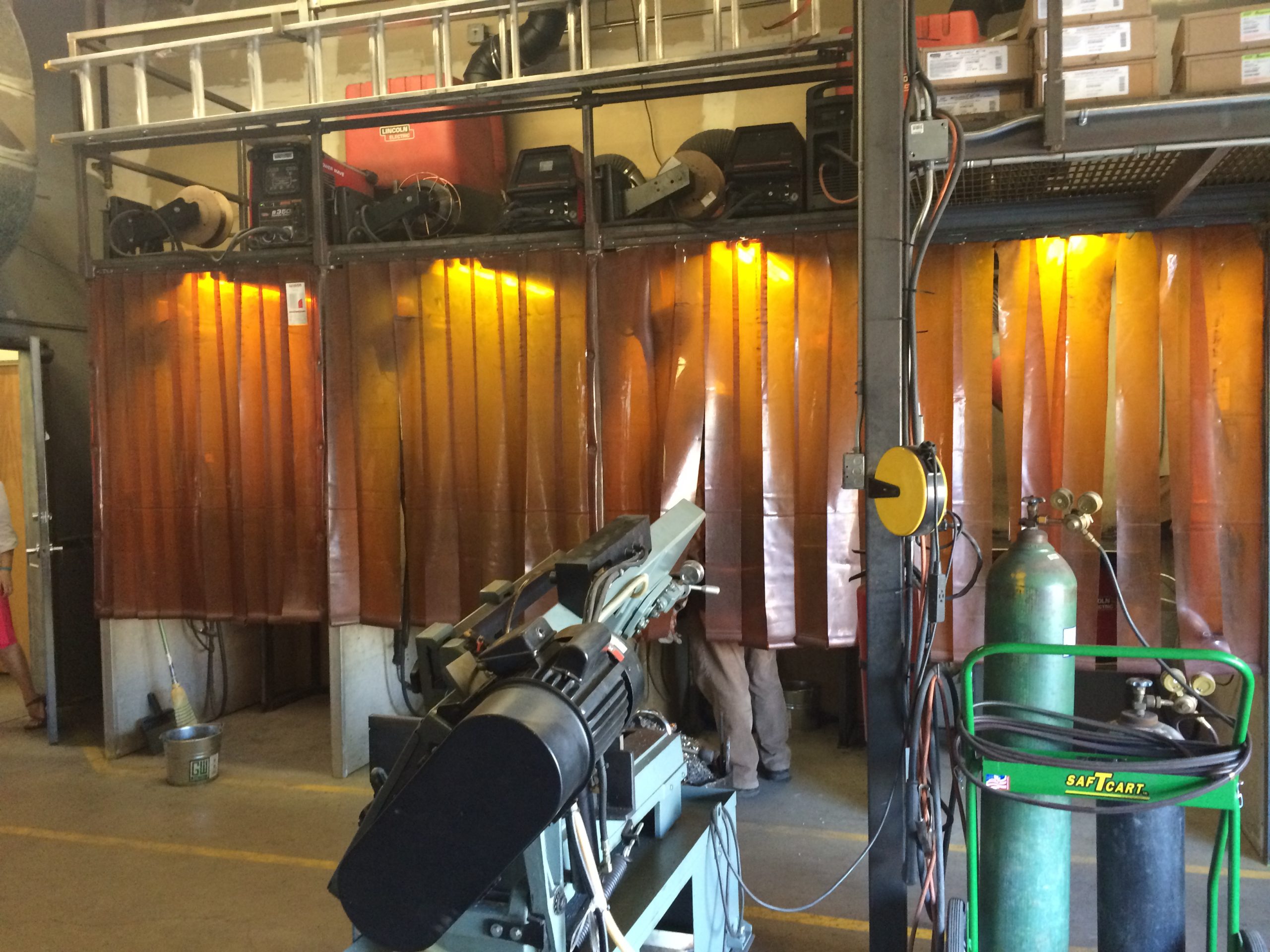 weld test facility for welder testing